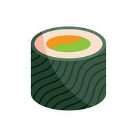 heerlijk sushi Japans rollen icoon vector