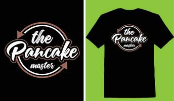 de pannenkoek meester t-shirt vector