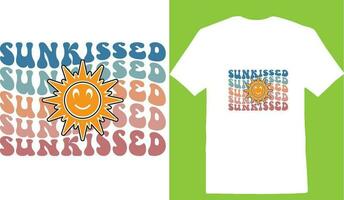 sunkissed t-shirt ontwerp vector