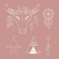 boho tribal set vector