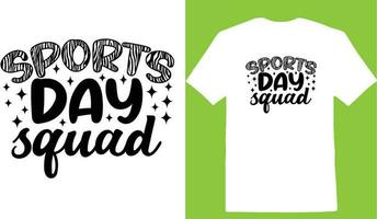 sport- dag ploeg t-shirt vector