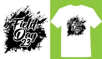 veld- dag 23 t-shirt vector