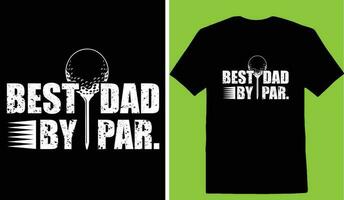 het beste vader door par. t-shirt vector