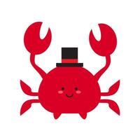 zee krab schattig illustratie vector