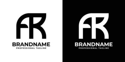 brief ar of ra monogram logo, geschikt voor ieder bedrijf met ar of ra initialen. vector