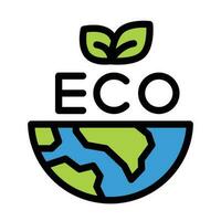 eco icoon , opslaan wereld , aarde eco vector