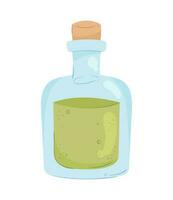 olijf- olie transparant fles icoon vector