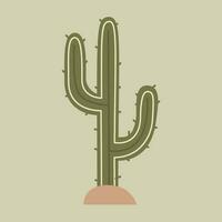 cactus vector illustratie. vector illustratie van cactus. cactus vlak stijl. cactus planten ontwerp sjabloon.
