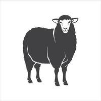 schapen gemakkelijk icoon. schapen teken. lam silhouet icoon. modieus schapen ontwerp illustratie. vector illustratie