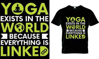 yoga t-shirt ontwerp grafisch vector. vector