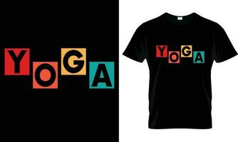 yoga t-shirt ontwerp grafisch vector. vector