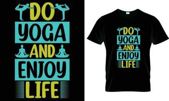 yoga t-shirt ontwerp grafisch vector. vector