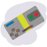 joystick. wijnoogst stijl. vector grafiek. geïsoleerd Aan wit achtergrond