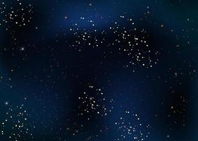 donkere glanzende nachtelijke hemel met sterren achtergrond vector