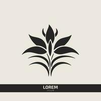 bloem logo bloemen vector sjabloon met bladeren