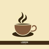 koffie kop logo icoon vector sjabloon