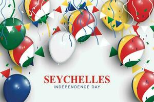 Seychellen onafhankelijkheid dag achtergrond. vector