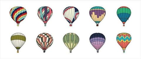 heet lucht ballon illustratie vector reeks