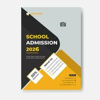 modern school- toelating folder sjabloon vector
