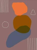 abstract hedendaags modern tendens. vector minimalistische creatief