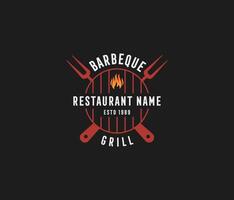 horeca, pot, lepel, huis, barbecue, barbecue, grill, vector, logo, restaurant logo vector