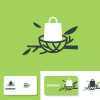 boodschappen doen nest logo vector