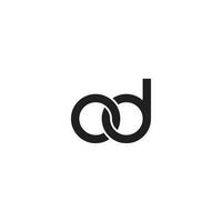 brieven od monogram logo ontwerp vector