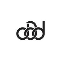 brieven vader monogram logo ontwerp vector