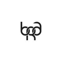 brieven beha monogram logo ontwerp vector