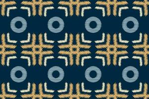 etnisch ikat kleding stof patroon meetkundig stijl.afrikaans ikat borduurwerk etnisch oosters patroon marine blauw achtergrond. abstract, vector, illustratie.voor textuur, kleding, sjaal, decoratie, tapijt, zijde. vector