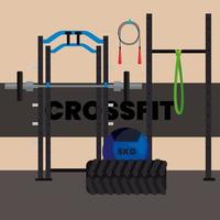 sport crossfit-scène vector