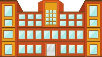 illustratie van school- gebouw. vector