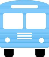 voorkant visie van een bus teken of symbool. vector
