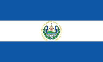 vectorillustratie van de vlag van el salvador vector