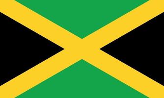 vectorillustratie van de vlag van jamaica vector