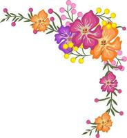 illustratie van kleurrijk bloemen. vector