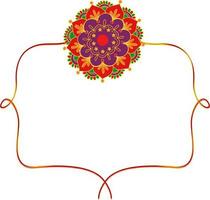 artistiek rakhi ontwerp voor raksha bandhan. vector