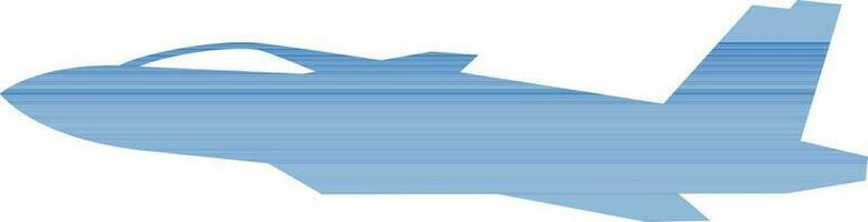 illustratie van vliegtuig icoon in blauw kleur. vector