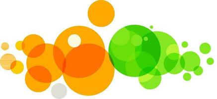 oranje en groen cirkels. vector