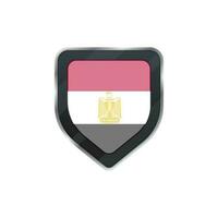 schild van Egypte vlag. vector