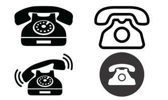 telefoon logo reeks vector ontwerp illustratie, icoon reeks ontwerp