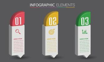 moderne tekstvak sjabloon banner infographics vector