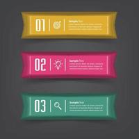 moderne tekstvak sjabloon banner infographics vector