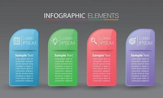 moderne tekstvak sjabloon banner infographics vector