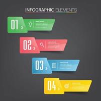 moderne tekstvak sjabloon banner infographics vector