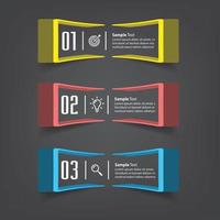 moderne tekstvak sjabloon banner infographics vector