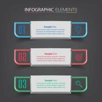 moderne tekstvak sjabloon banner infographics vector