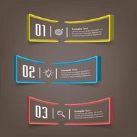 moderne tekstvak sjabloon banner infographics vector