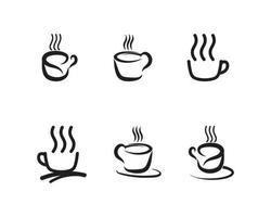 koffiekopje logo sjabloon vector pictogram ontwerp