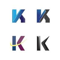 k letter k logo ontwerp en vector